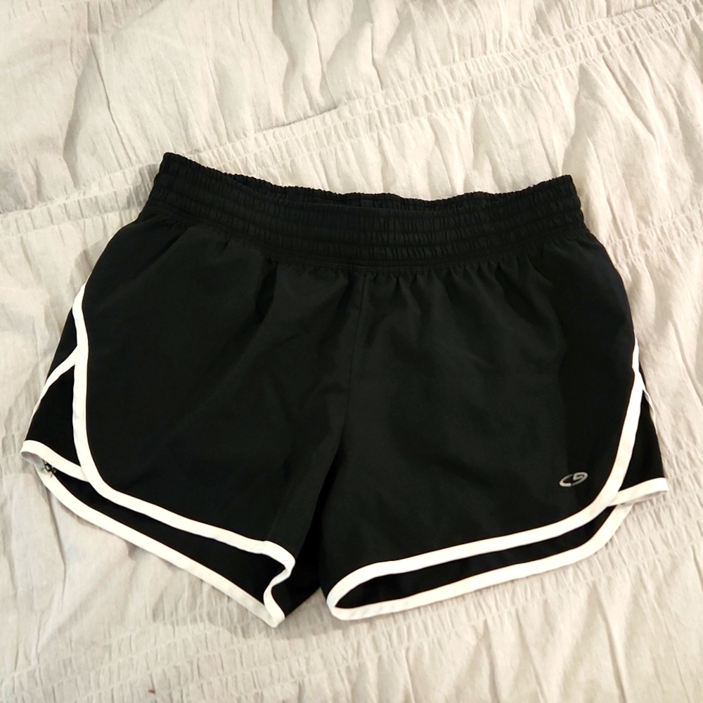 Black running short